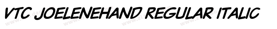 VTC JoeleneHand Regular Italic字体转换